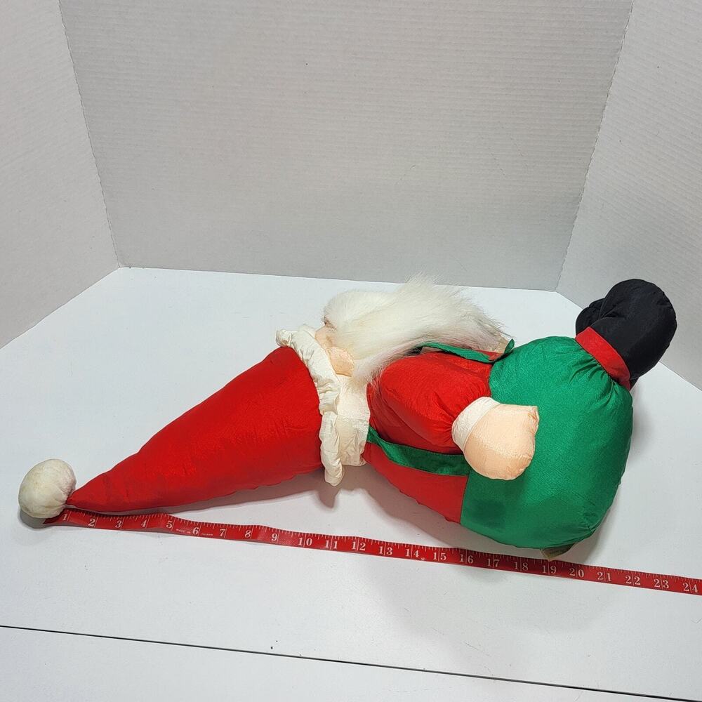 Vtg 1989 Fiesta Huggable Santa Claus Plush Stuffed Doll - Picture 14 of 14